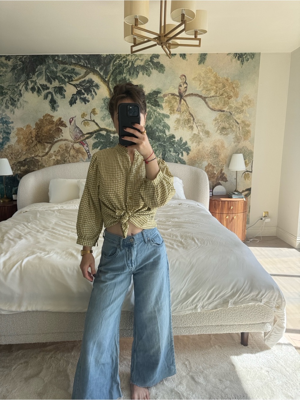 Uniqlo Light Blue Wide-Leg Jeans